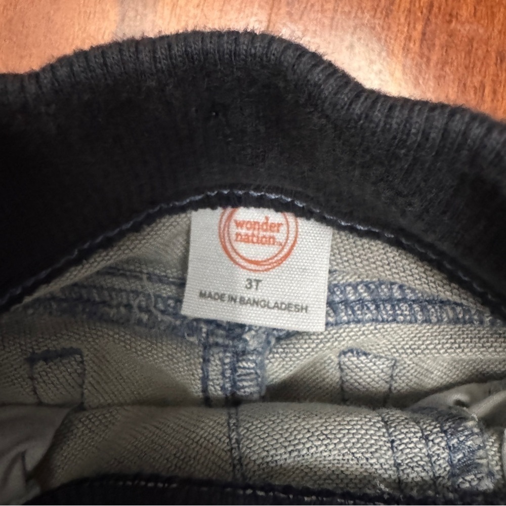 Wonder Nation Denim Pants Drawstring Kids Youth Size 3T - Picture 4 of 6